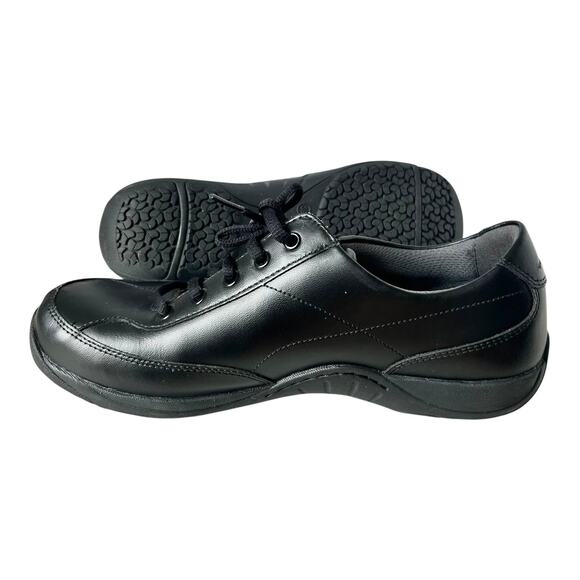 Dansko Emma Black Leather Walking Work Shoe Womens Size 39 Slip Resistant - Picture 7 of 8